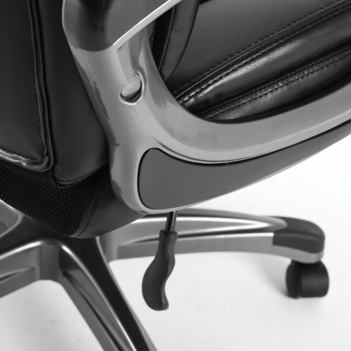 Кресло руководителя Brabix Premium Solid HD-005 до 180 кг, кожа, черное 531941 фото 3